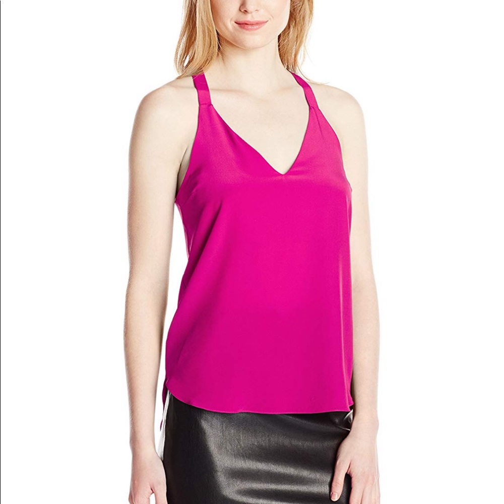 Amanda Uprichard Silk Bow Back Top